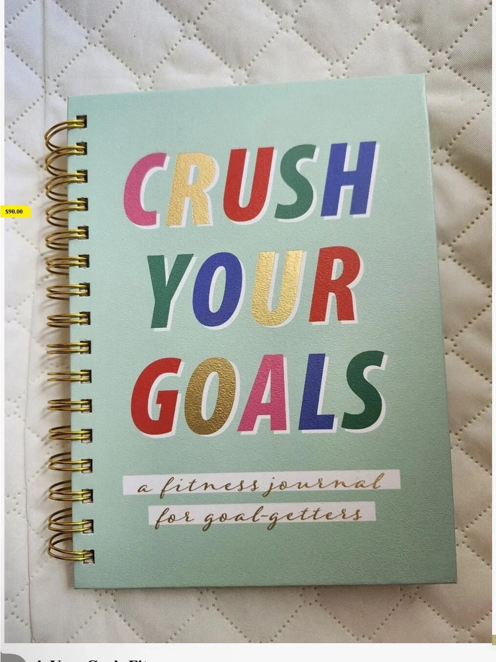 Crush Your Goals Spiral Planner - Mint Color